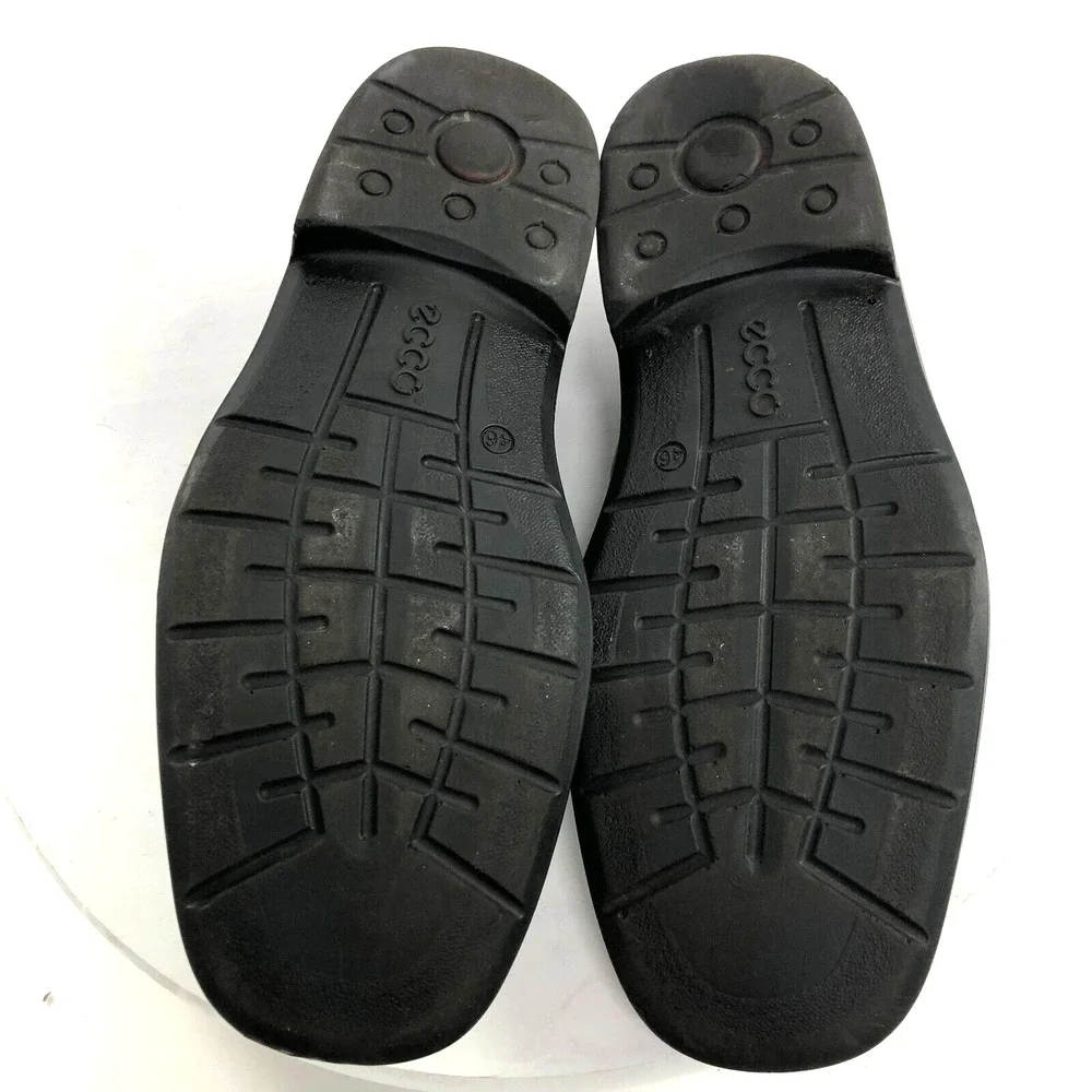 Ecco EUR 46 Men's Slip On Loafer Leather Dress Shoes Black